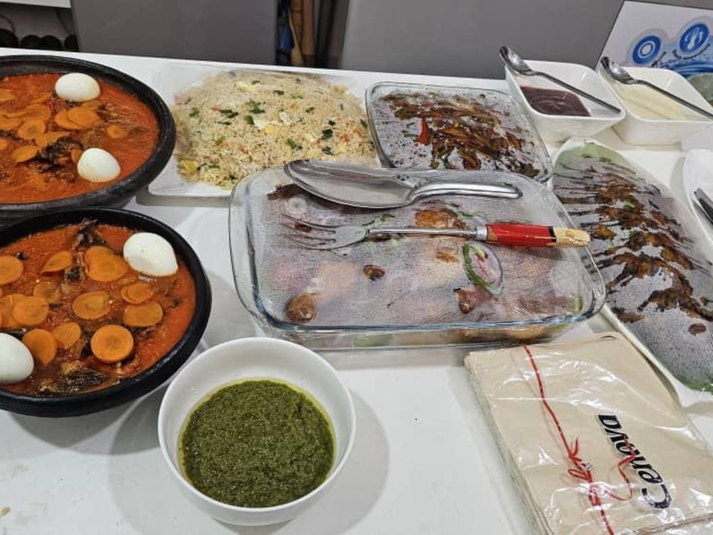 A Pepper & Co spread laid out for a group